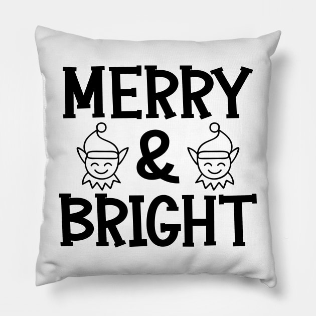 Merry & Bright Pillow by colorsplash