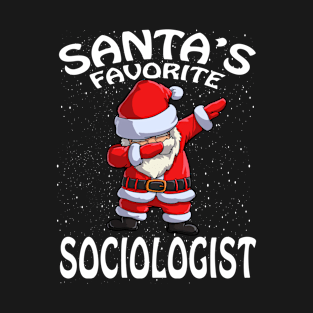 Santas Favorite Sociologist Christmas T-Shirt