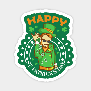 Happy St. Patricks Day Salt Bae Magnet