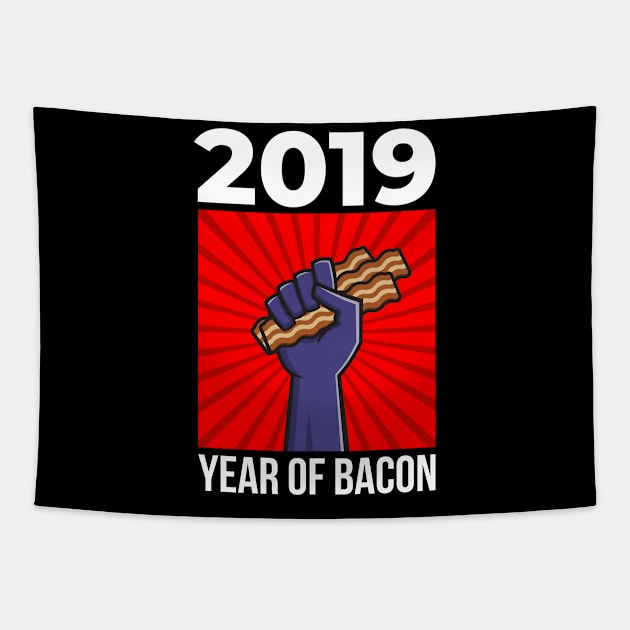 2019 bacon Tapestry by Lin Watchorn 