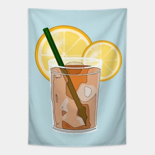 Lemonade. Round slices of lemon Tapestry