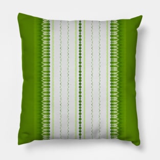 Leafy Green Stripes Pillow