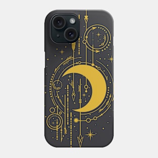 Vintage Celestial Mystical Crescent Moon Phone Case