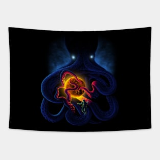 Space Octopus Tapestry