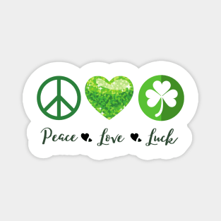 Peace, Love, Luck Magnet