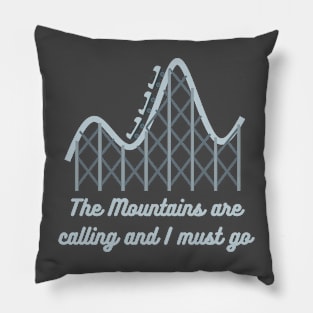 Lispe Amusement Park Rollercoaster The Mountains are Calling Funny Pillow