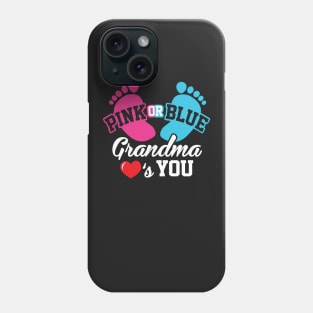 Baby Shower Pink or Blue Grandma Loves You Pregnancy Phone Case