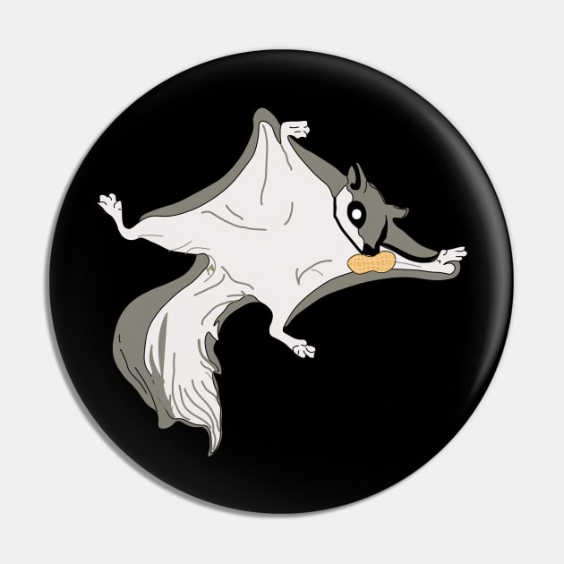 Flying squirrel Pin by Happydesign07