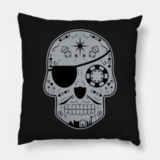 Las Vegas Football Sugar Skull Pillow