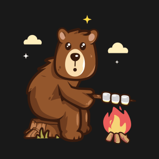 Toasting marshmallows (on dark colors) T-Shirt