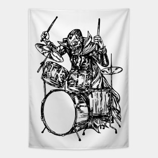 SEEMBO Vampire Playing Drums Drummer Drumming Musician Band Tapestry