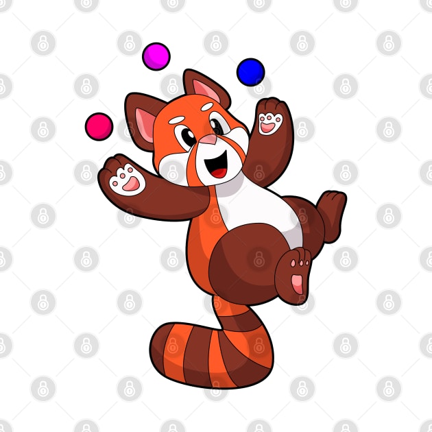 Red panda at Juggle Circus by Markus Schnabel