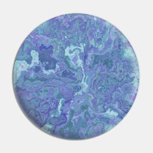 Purple Marble Stone Turquoise Pin