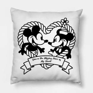 Valentine's Day Steamboat Willie Pillow
