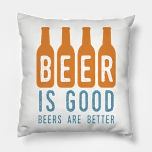 Beer Is Good Pillow