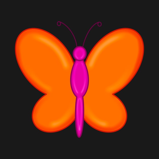 Orange Butterfly by GDGCreations