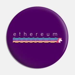 Ethereum unicorn Pin