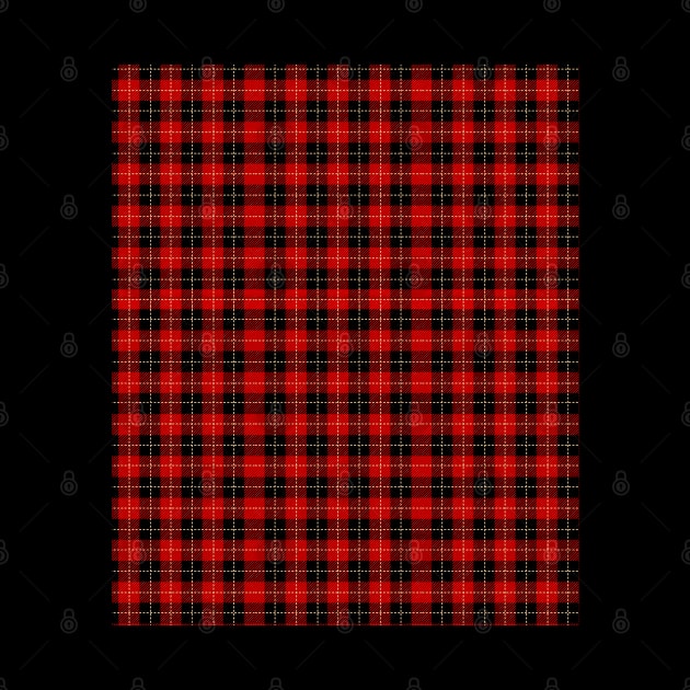 Red Buffalo Plaid For A Striped Print Winter Lover by sBag-Designs