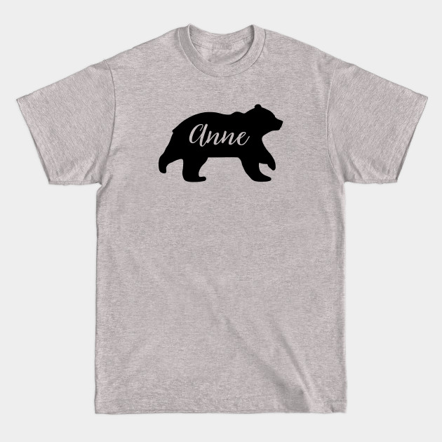 Discover Anne Bear Spirit Animal Silhouette Personalized Name - Anne - T-Shirt