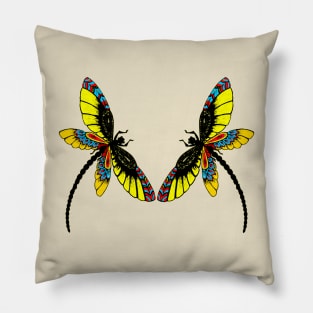 Dragon fly t-shirt Pillow