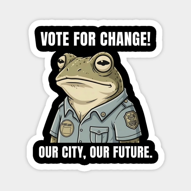 Portland Frog - Antifa Frog - Anti fascist - Anti fascism - Oregon - Wildlife frog Magnet by ArtistTee ⭐⭐⭐⭐⭐