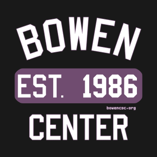 Bowen Center 1986 (Purple White Full) T-Shirt