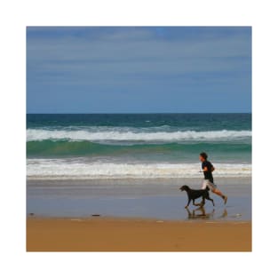 One Man and his Dog, Great Ocean Road, Australia T-Shirt