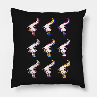 Axolotl Pride Pillow