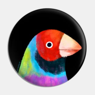 Gouldian Finch Bird Pin