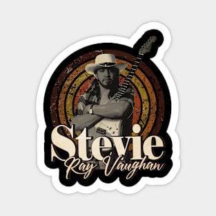 Stevie Ray Vaughan #2 vintage design on top Magnet