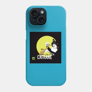 Tuxedo Cat Plays Alto Saxophone Phone Case