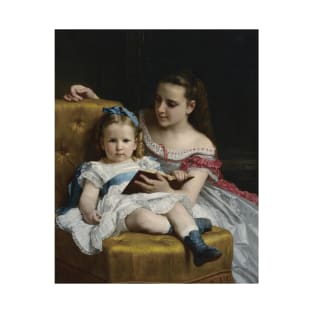 A portrait of Eva and Frances Johnston (1869))By William Bouguereau T-Shirt