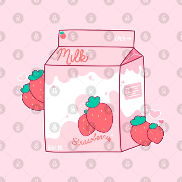 Strawberry Milk by pompomcherry