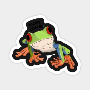 Red eye tree frog coffee Magnet