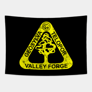 Silent Running: Valley Forge Emblem WORN LOOK Tapestry