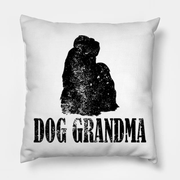 Shih Tzu Dog Grandma Pillow by AstridLdenOs