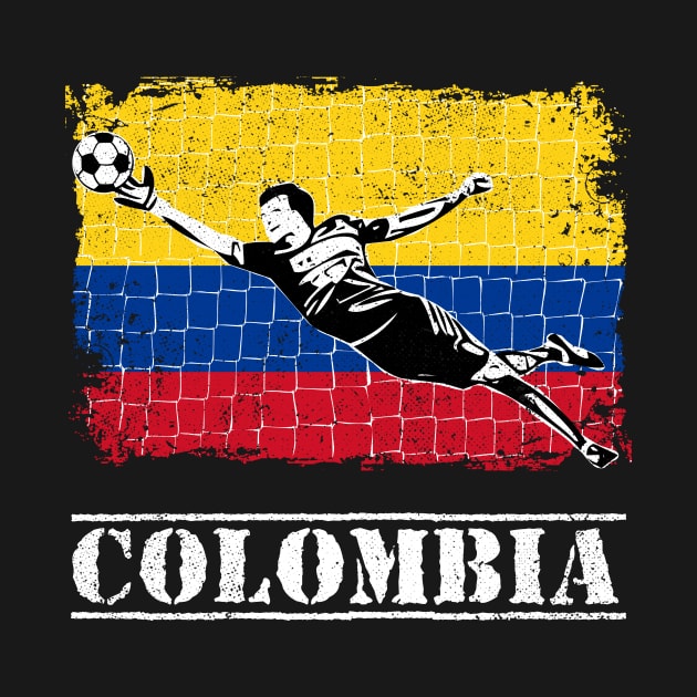 Colombia Soccer Supporter Goalkeeper Shirt by zeno27