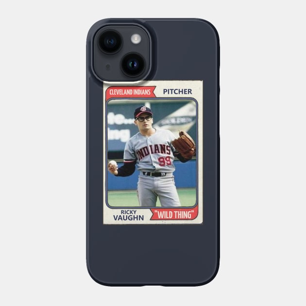 Major League Ricky Vaughn Baseball Card - Major League - Phone