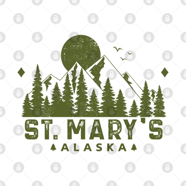 St. Mary's Alaska Mountain Souvenir by HomeSpirit