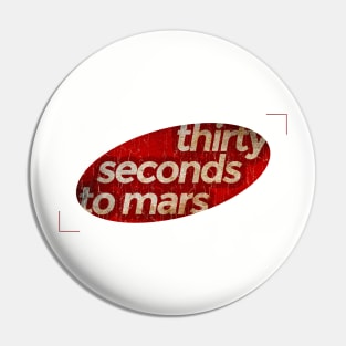 Thirty Seconds to Mars - simple red elips vintage Pin