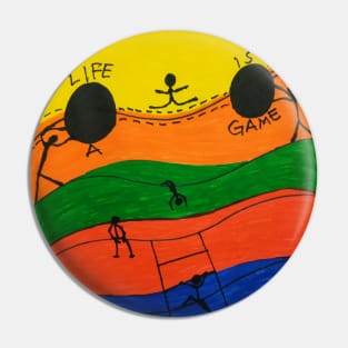 Life Is A Game Pin