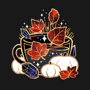 Gilded Autumn Teacup T-Shirt