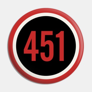 451 Degrees Pin