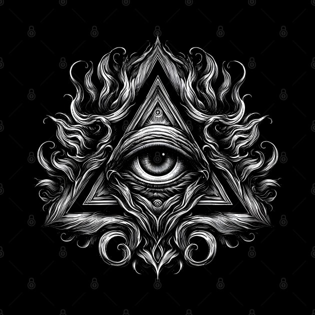 Eye of Providence: Flaming and Elegant by MetalByte