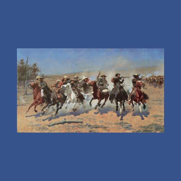 A Dash for Timber by Frederic Remington by MasterpieceCafe