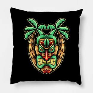 summer with tiki Pillow