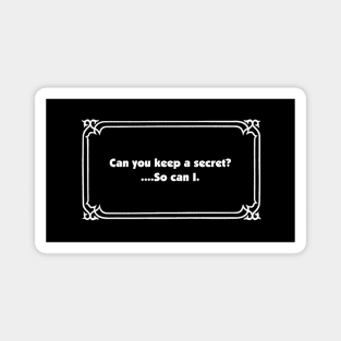 Clue Segue Card - Keep A Secret Magnet