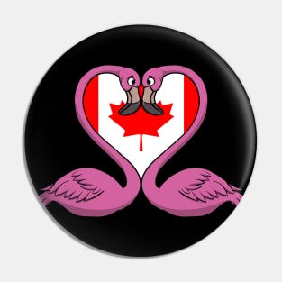 Flamingo Canada Pin