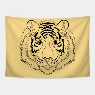 Tiger head. Tapestry