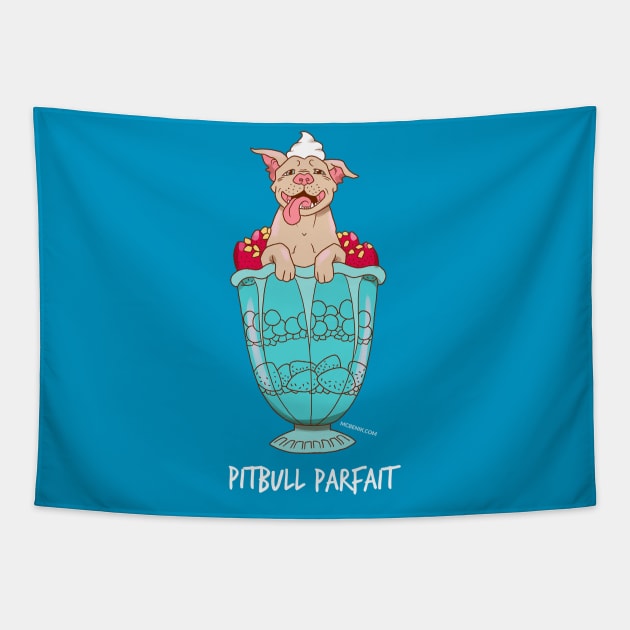 Pitbull Parfait Tapestry by mcbenik